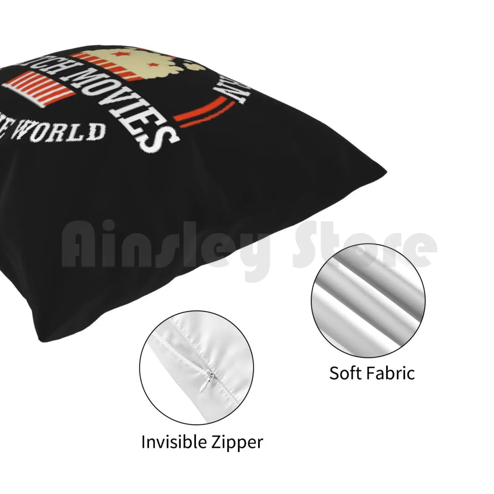 Есть попкорн смотреть фильмы не обращайте внимания на мир Подушка Чехол с