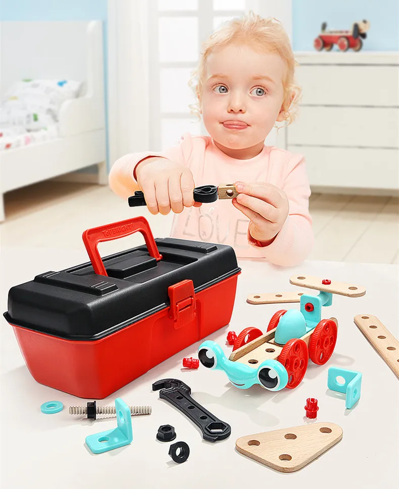 

Children's Enlightenment Education Puzzle Toolbox Toy Set Simulation Repair Tool Birthday Gift