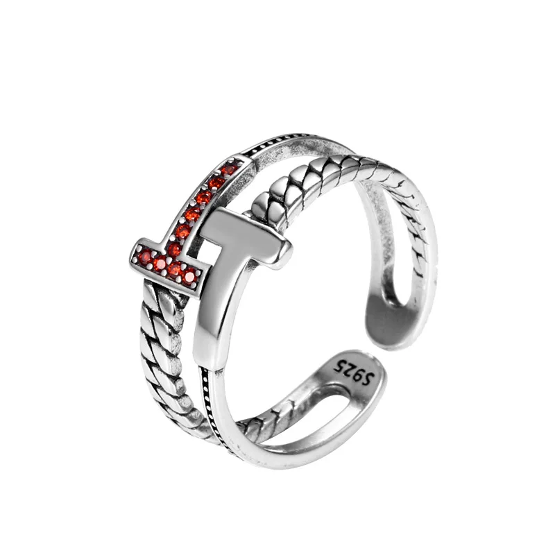 Silver 925 Jewelry Ring Ornaments Commemorative Gift Adjustable Size Bague Femme Wedding Set Fashion Shows Luxury Again