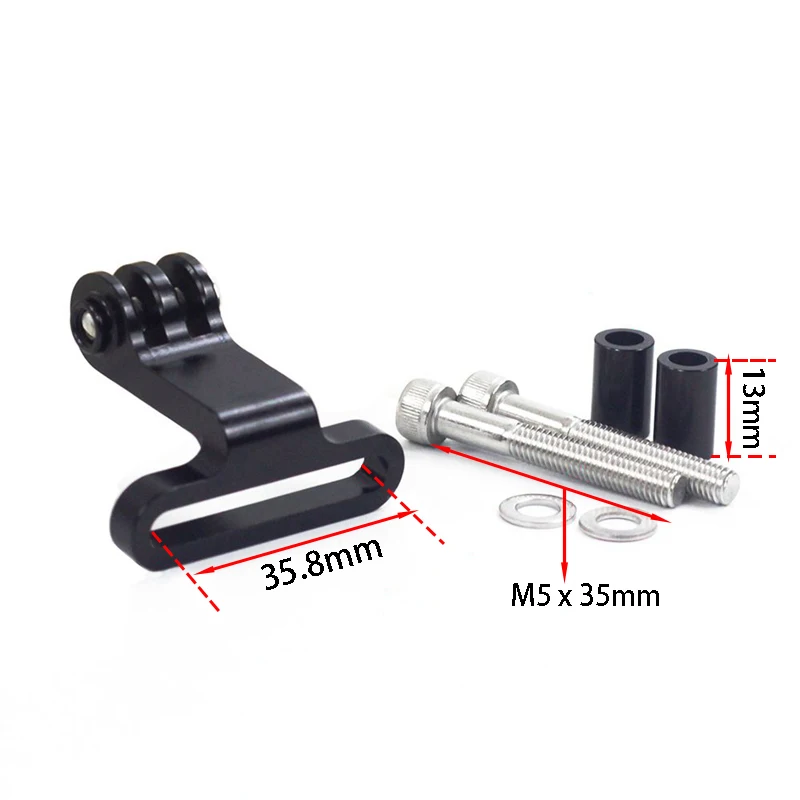 teyssor bicycle handlebar stem mount rack for gopro bracket camera adaptersports camera cnc alloy anodized bike front mount free global shipping