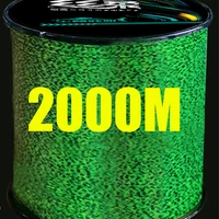 2000m invisible fishing line speckle carp fishing 3d spoted sinking thread fishing algae fluorocarbon coated fishing line
