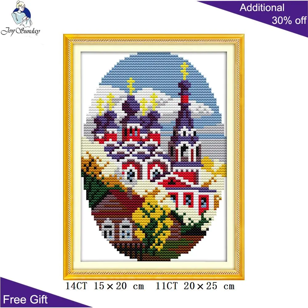 Набор для вышивки крестиком Joy Sunday весна лето Осень Зима домашний декор