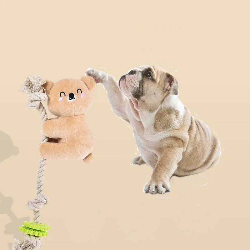 Игрушка для собак плюшевая пищалка Интерактивная игрушка устойчивая к укусам