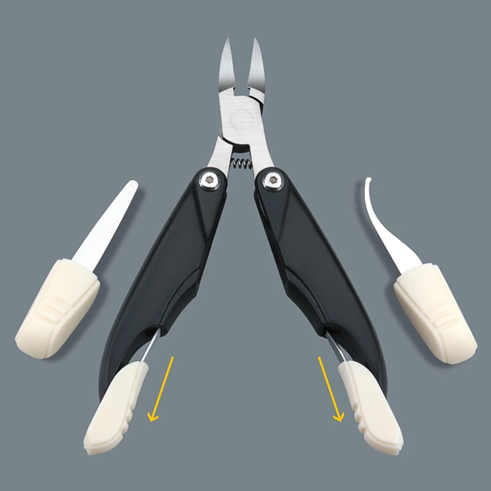 3 в 1 портативные кусачки для ног резак несколько инструментов толкатели кутикулы