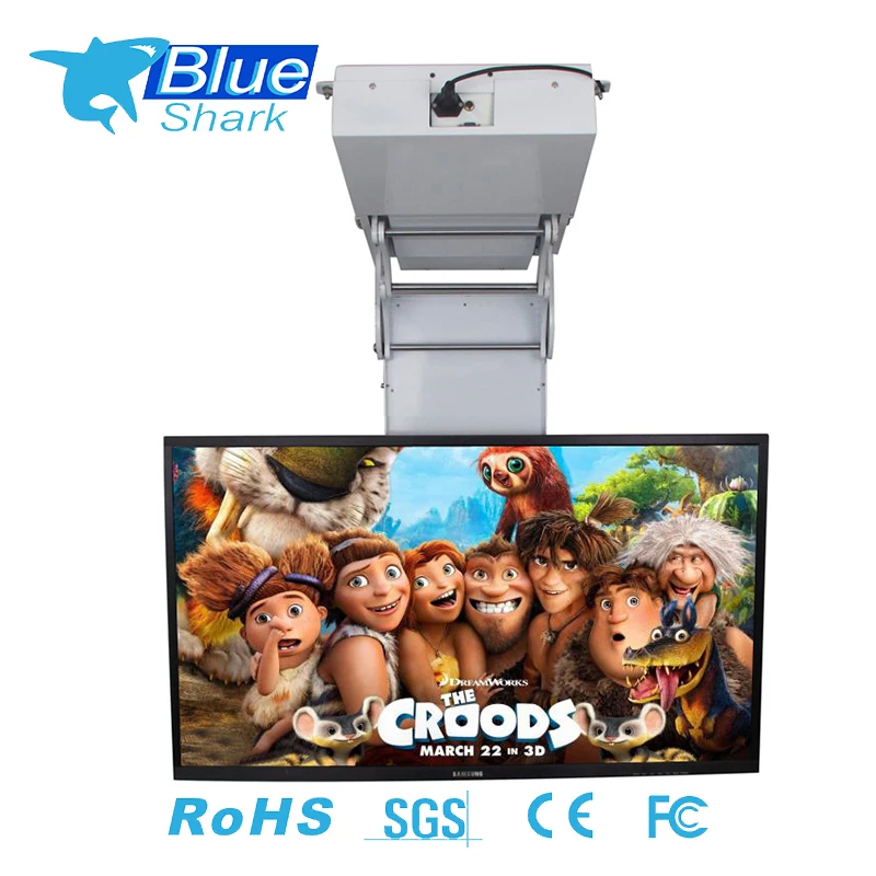 

Smart Remote Control Motorized LCD flip up and down ceiling tv lift