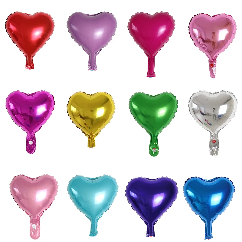 10 '' красного зеленого розового цвета в форме сердца надувной матрац воздушный