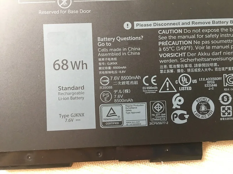 SupStone оригинальный GJKNX Аккумулятор для ноутбука Dell Precision M3520 M3530 широта E5480 E5580 E5490