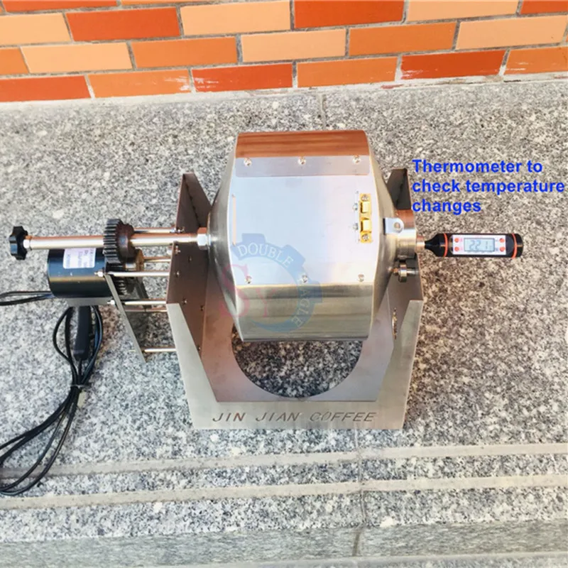 Бытовая мини газовая вращающаяся машина из нержавеющей стали 3 4 л для обжарки