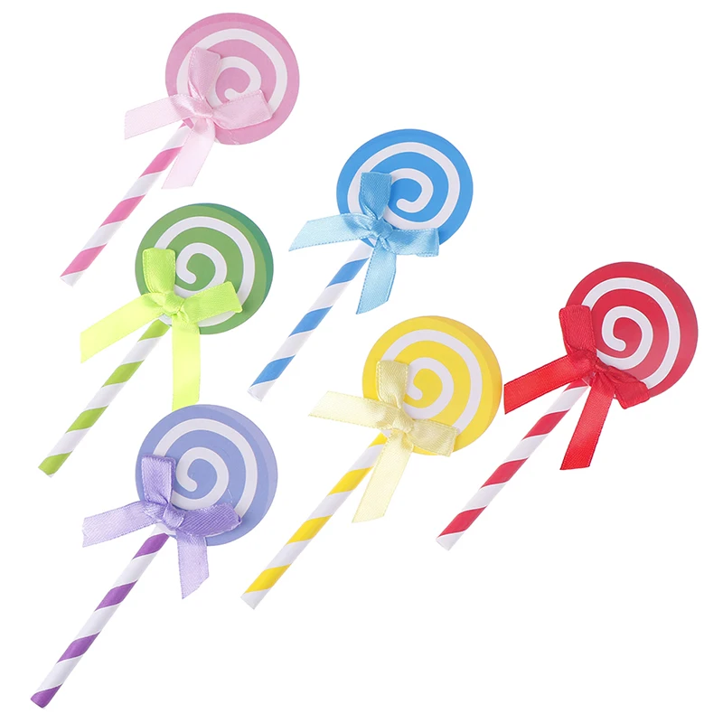 В форме леденца ко дню рождения вставлять карты вечерние 6 шт./компл. Карамельный