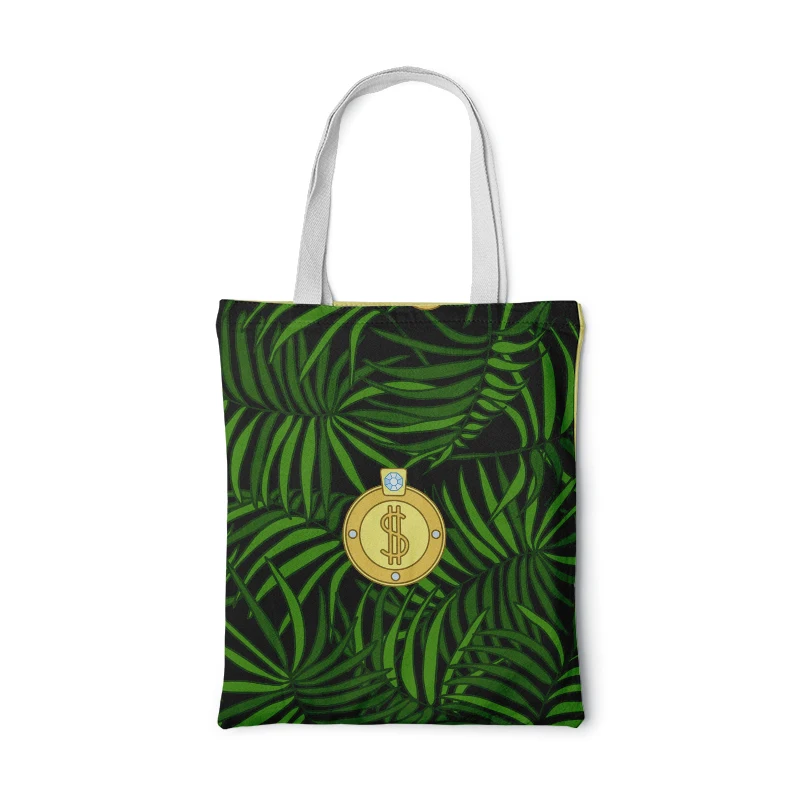 Женская Холщовая Сумка через плечо Дамский саквояж для покупок с принтом простая