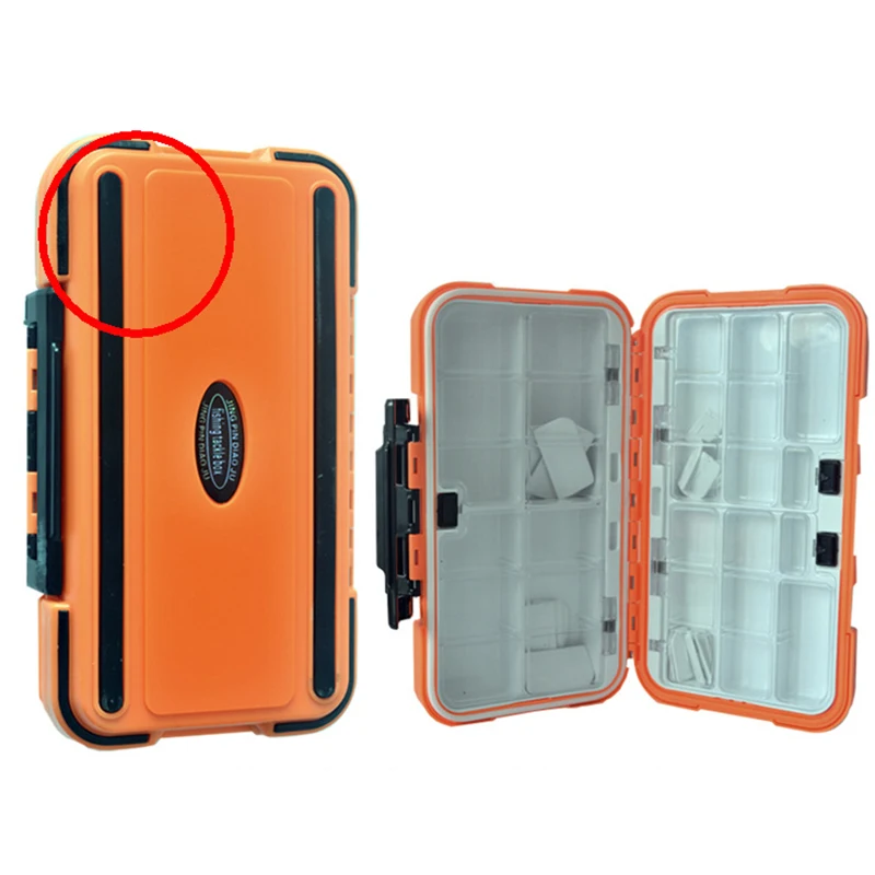 WolFAce 20CM Fishing Tackle Box 28 Grids Compartments 4Color Fish Lure Line Hook Fishing Tackle Fishing Accessories Box