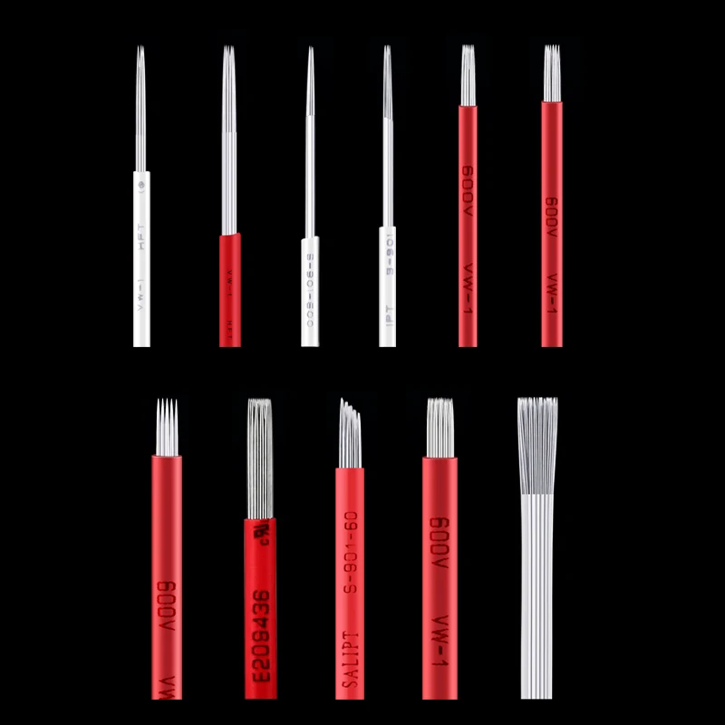 

3/4/5/7/9/17/19/21R Tattoo Needle Pen Semi Permanent Makeup Microblading Blade Manual Fog Pen Needle Tattoo Accessory 50pcs/lot