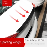 car wing tail for 10 th generation civic tail small pressure tail sports auto wing sports modified appearance kit accessori