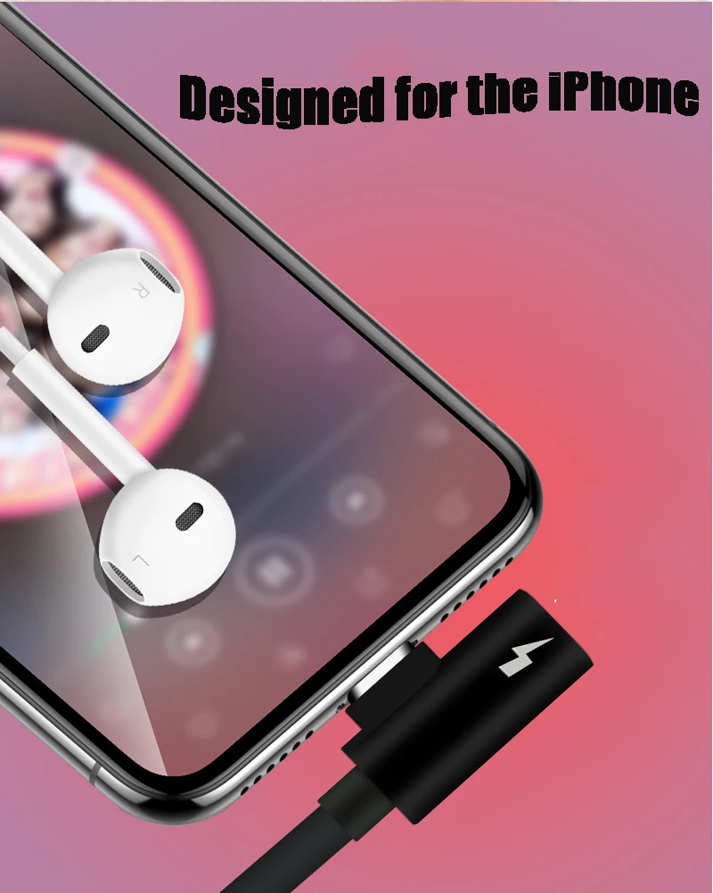 ForAppleiPhone78XHeadphoneAdapterforAppleInterfaceto3.5mmAudioConversionLine|Наушники и гарнитуры| |