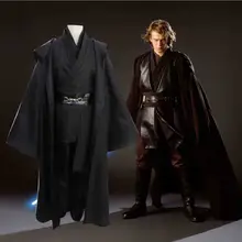 Star Wars Cosplay Costume Anakin Skywalker Replica Jedi Robe Fantasia Male Halloween Cosplay Jedi Costume For Men Plus Size 4XL