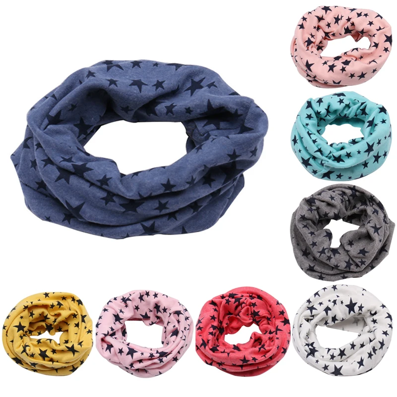 2019 Fashion Cotton Baby Girls Scarf Autumn Winter Boys Kids Cartoon O Ring Collar Children Scarves Magic Neckerchief | Аксессуары для