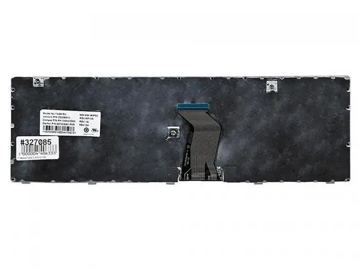Клавиатура для ноутбука Lenovo IdeaPad G580 G585 черная с серой рамкой гор. Enter | Компьютеры и