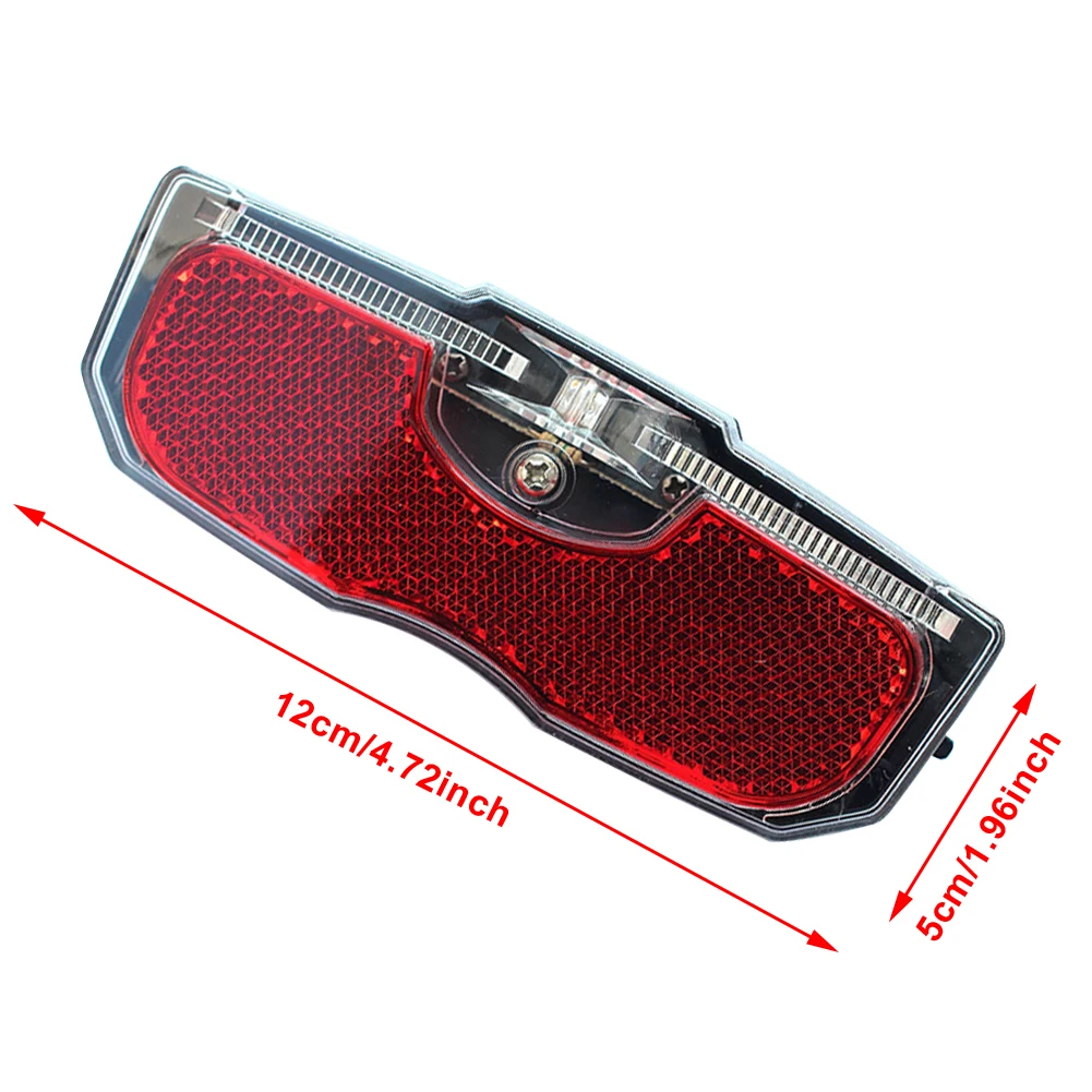 

Bicycle Rear Reflector Tail Light Bike Cycling For Luggage Rack Reflective Taillight NO Battery Aluminum Alloy Bike Accessories