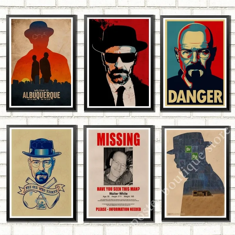 Breaking bad poster Walter Jesse Pinkman постеры для фильмов винтажная крафт бумага Ретро наклейки