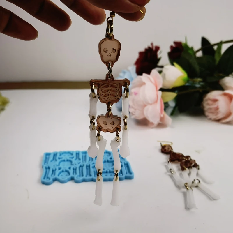 

Серьги в виде черепа летучей мыши 634D 2 шт./компл.