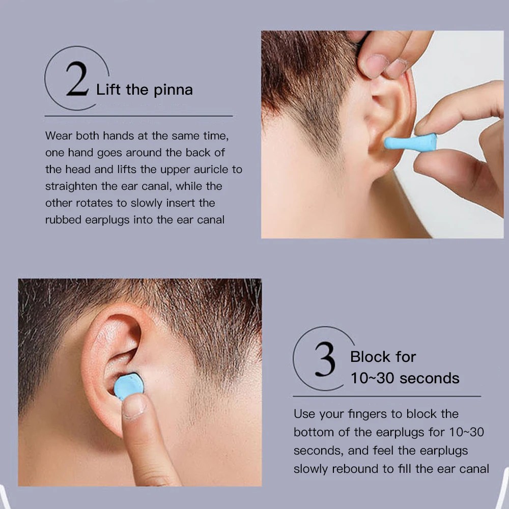 

Sleeping Noise Reduction Earplugs Slow Rebound Sponge Earplugs Soft Lightweight Ear Plug Small Ear Canals Ear Plugs for Women