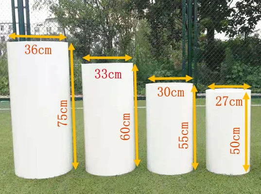 small 4pcs Большой цилиндр пьедестал дисплей Искусство Декор плинтусы столбы торт стол для DIY Свадебные украшения Праздник - Цвет: small 4pcs