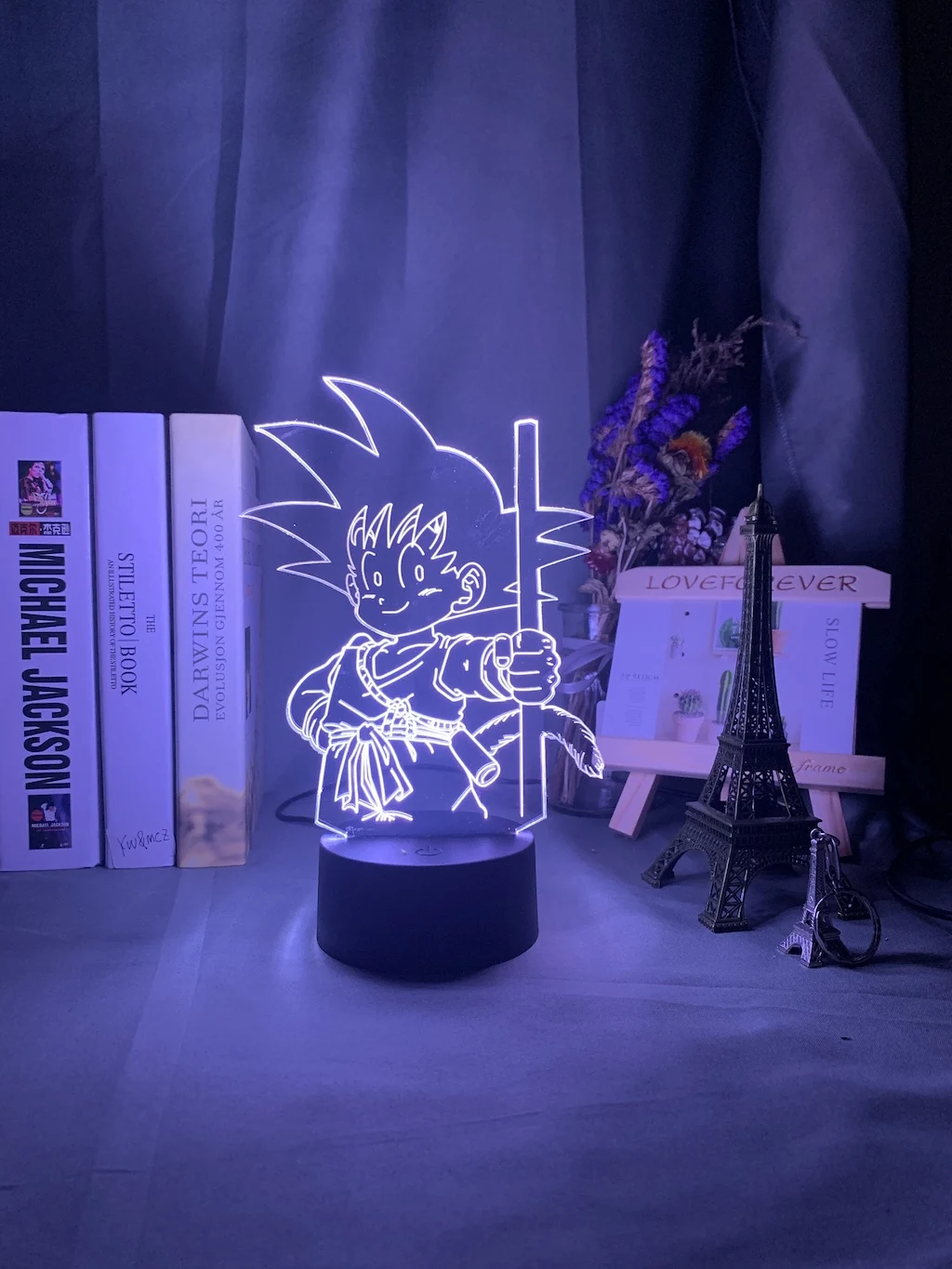 Аниме Жемчуг дракона молодой Гоку фигурный светодиодный ночной Светильник для