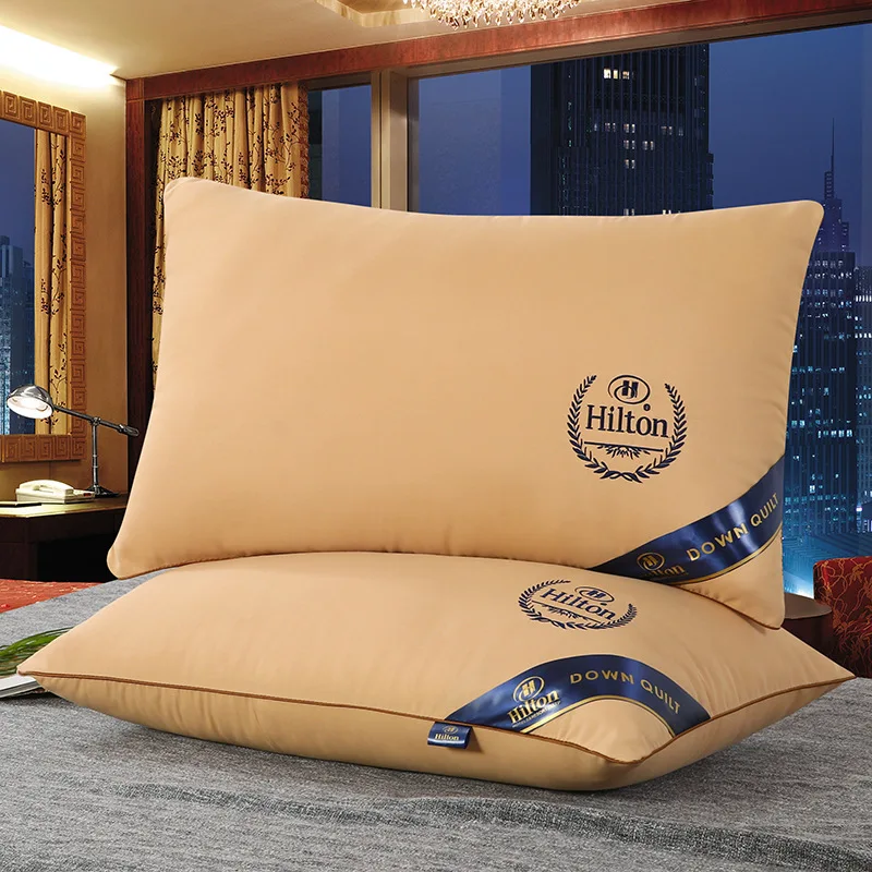 100% хлопок Hilton однотонная высококачественная вышитая подушка пятизвездочный