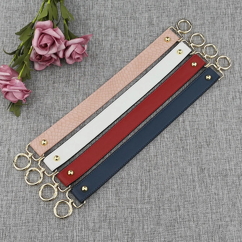 40cm DIY Replacement Bag Strap Women Handbags Handle Short Belt Accessories PU Leather Shoulder Bags Belts Black Blue Hot | Багаж и сумки