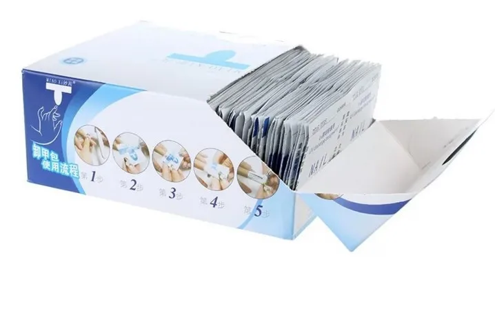 Средство для очистки ногтей средство снятия гель лака без ворса салфетки 100