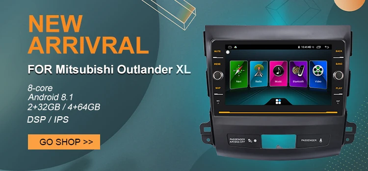 YUEMAIN автомобильный DVD мультимедийный плеер для Mitsubishi Outlander XL/2 2005- 2din Android 8,1 радио магнитофон навигация gps