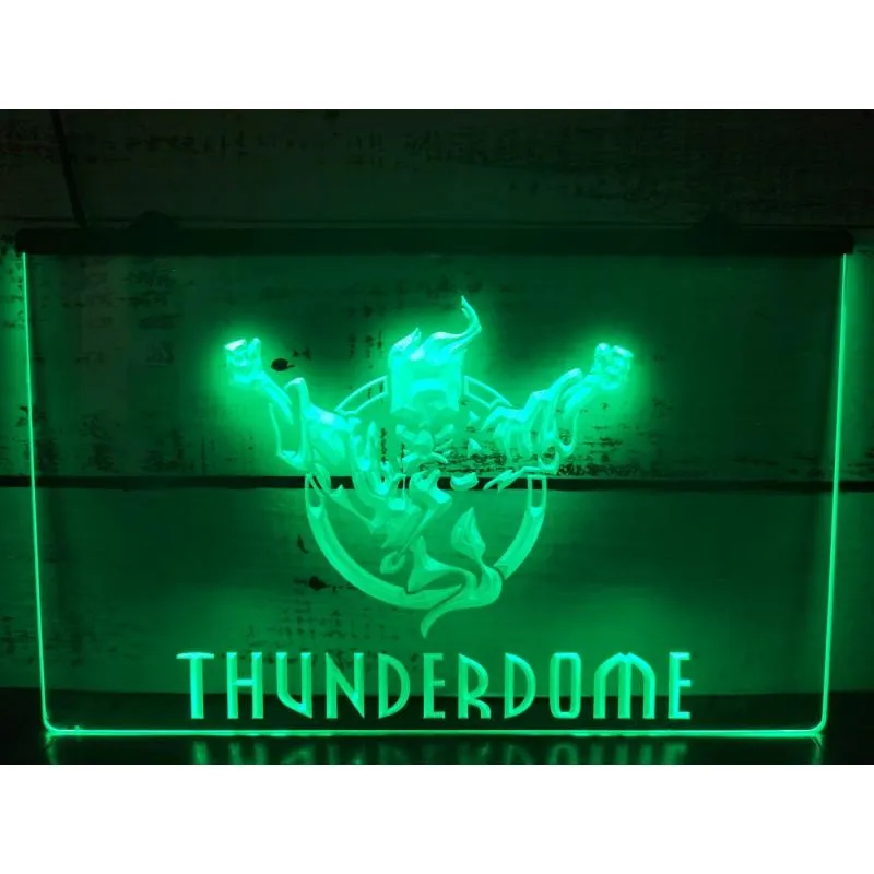 THUNDERDOME GHOST 3 РАЗМЕРА БАР ПАБ КЛУБ 3D ЗНАКИ СВЕТОДИОДНЫЕ НЕОНОВЫЕ СВЕТИЛЬНИКИ ДЛЯ ДЕКОРА ДОМА И ТВОРЧЕСТВА