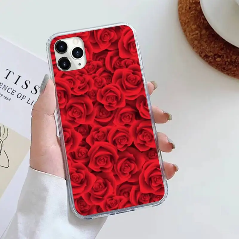 

Rose flower high quality Phone Case For iphone 12 5 5s 5c se 6 6s 7 8 plus x xs xr 11 pro max