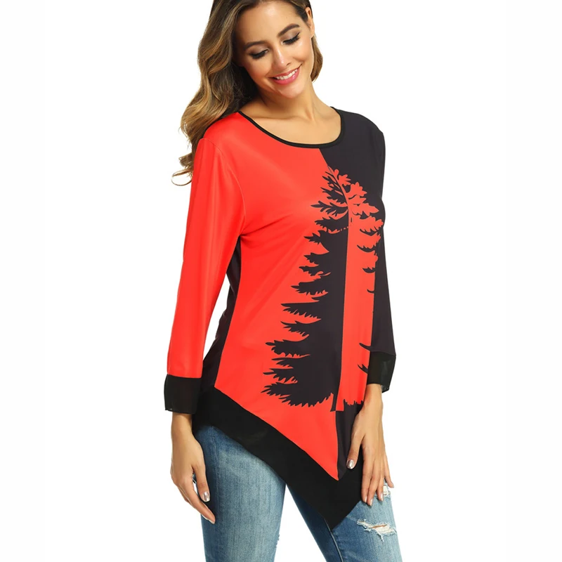 Весна 2020 Новое поступление женская футболка с круглым вырезом и длинными