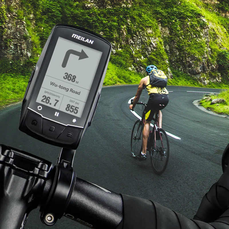 Meilan Finder велосипедный GPS компьютер GPS-навигация BLE4.0 Спидометр подключается к