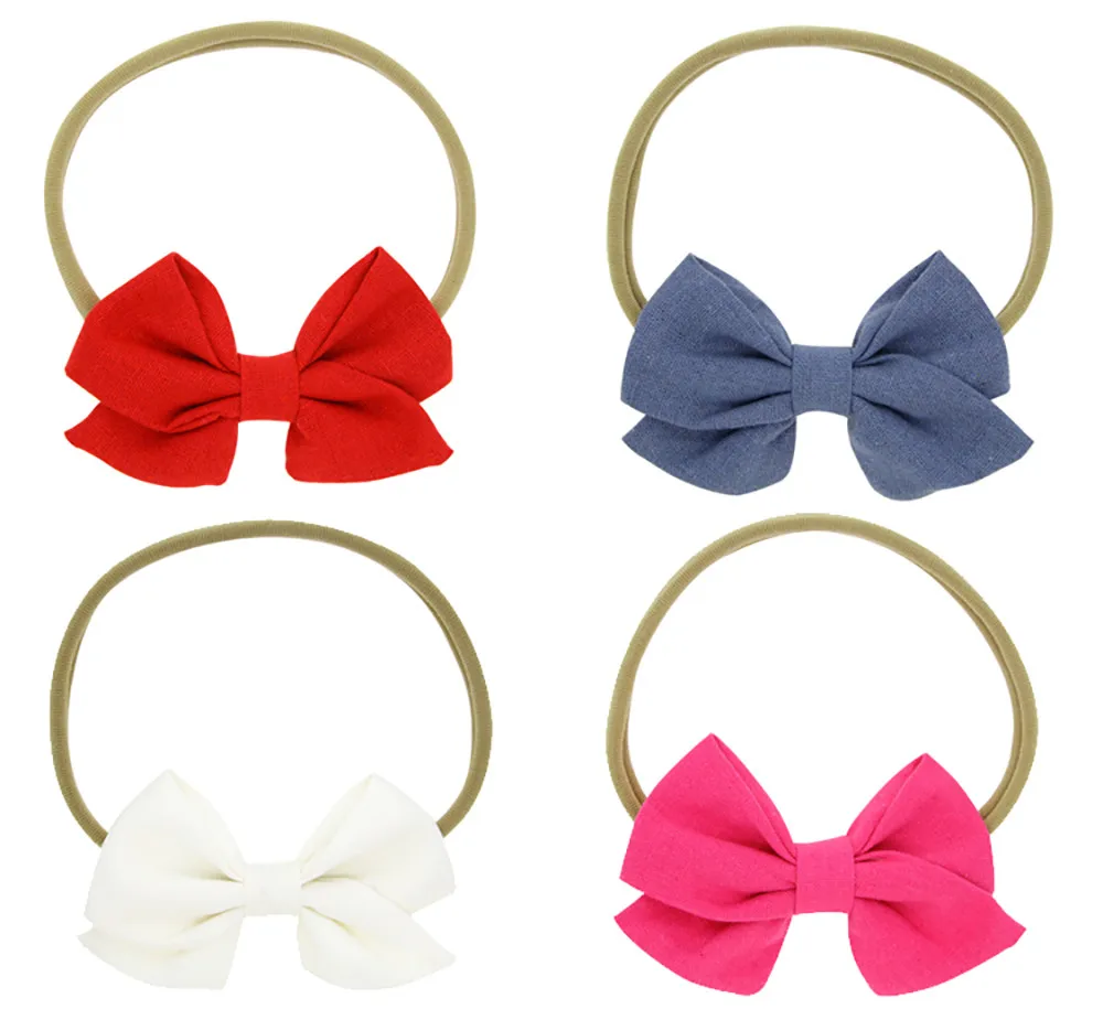 1 шт. Детская повязка на голову Детские Луки аксессуары для волос в виде тюрбана