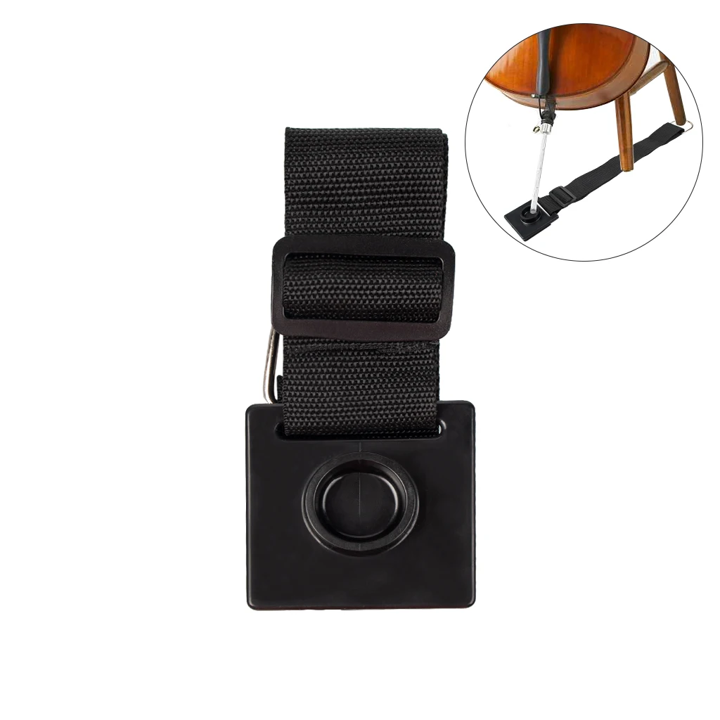LOMMI 4Pcs Cello Non-Slip Belt Bass Endpin Anchor Arm-Brace Fitting Endpin Stopper Holder Antiskid Plate Cello Antiskid Device