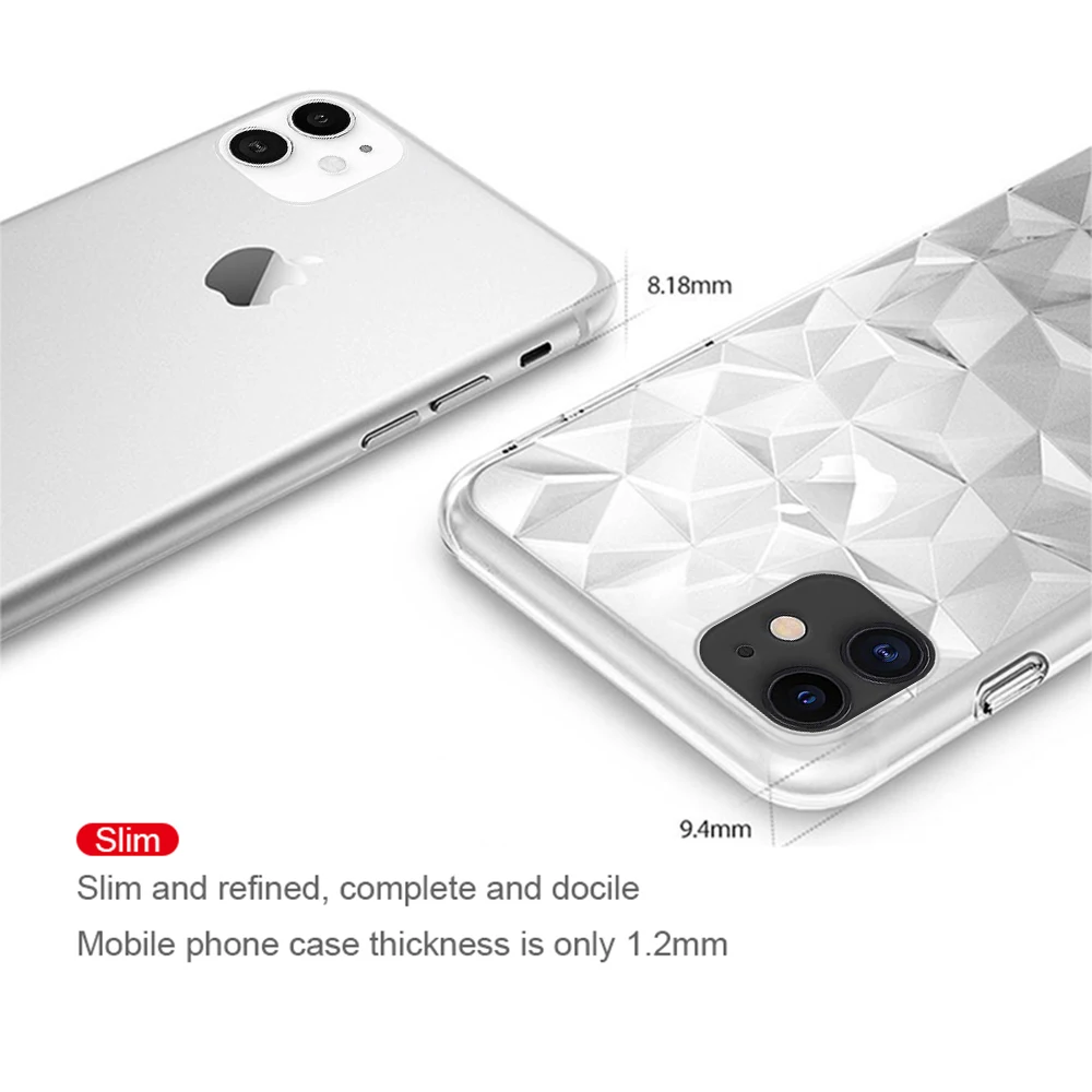 Luxury Glossy Diamond Phone Case For iPhone 11 Pro Max X Xs Xr 8 7 6 6S Plus Transparent |