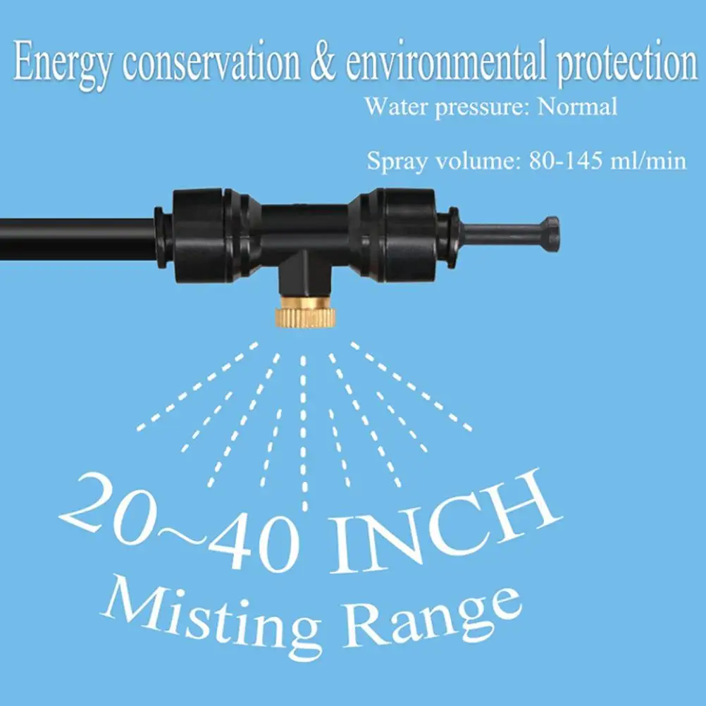 Система охлаждения туманом круглая Вентиляция с распылителем для теплиц и садов