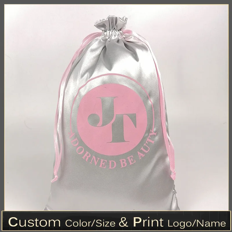 Пользовательские логотип шелковый атлас шнурок Рождество багандбэг Обувь