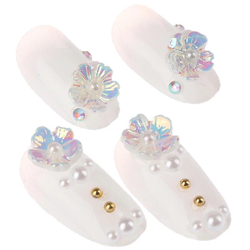 24 шт. белые свадебные туфли накладные ногти Цвет акриловые Гелевые перчатки