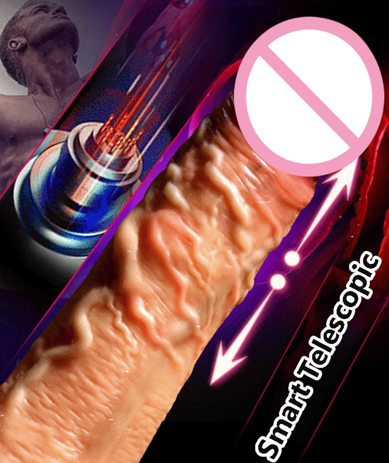 GaGu мягкий реалистичный фаллоимитатор на присоске Телескопический с подогревом