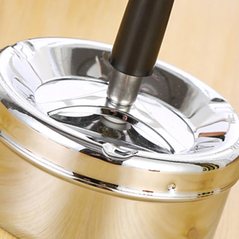 Круглая вращающаяся пепельница с крышкой практичные аксессуары для курения из