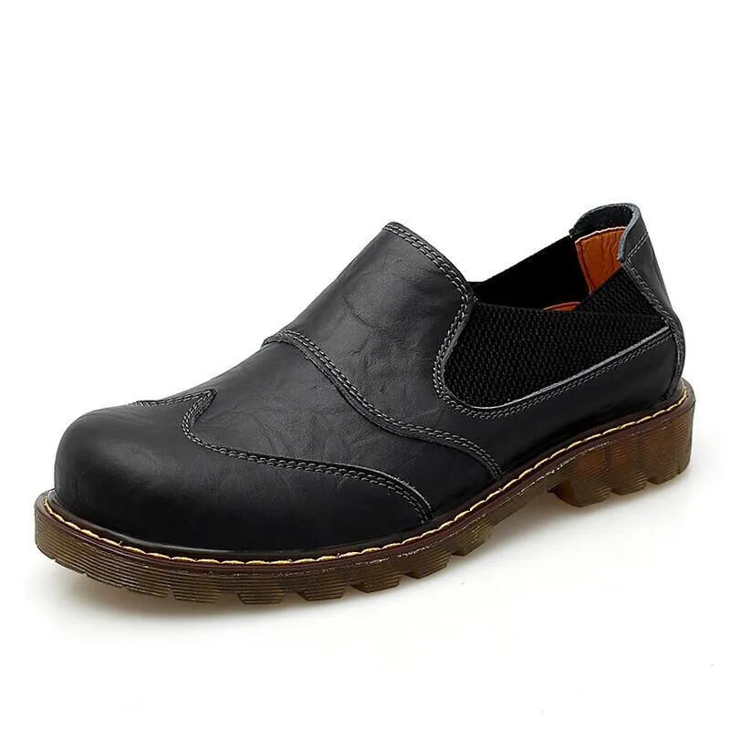 Новинка удобная мужская повседневная обувь лоферы Качественная из натуральной