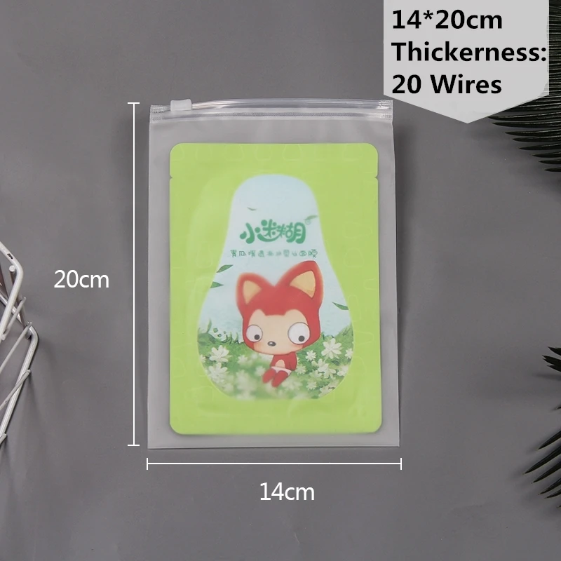 10pcs - 14cmx20cm StoBag 10 шт. матовая прозрачная пластиковая ткань для упаковки, дорожная сумка для хранения, водонепроницаемая сумка на молнии с замком, Самоуплотняющаяся матовая переносная сумка - Цвет: 10pcs - 14cmx20cm