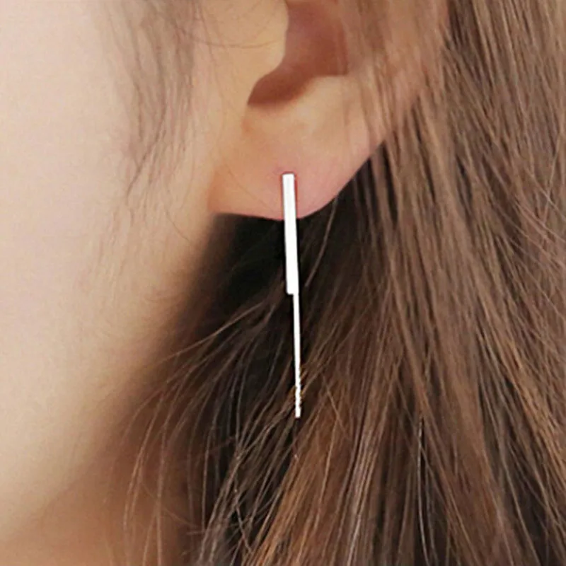 Женские серьги подвески из серебра JIANERY свадебная бижутерия|Серьги-гвоздики| |