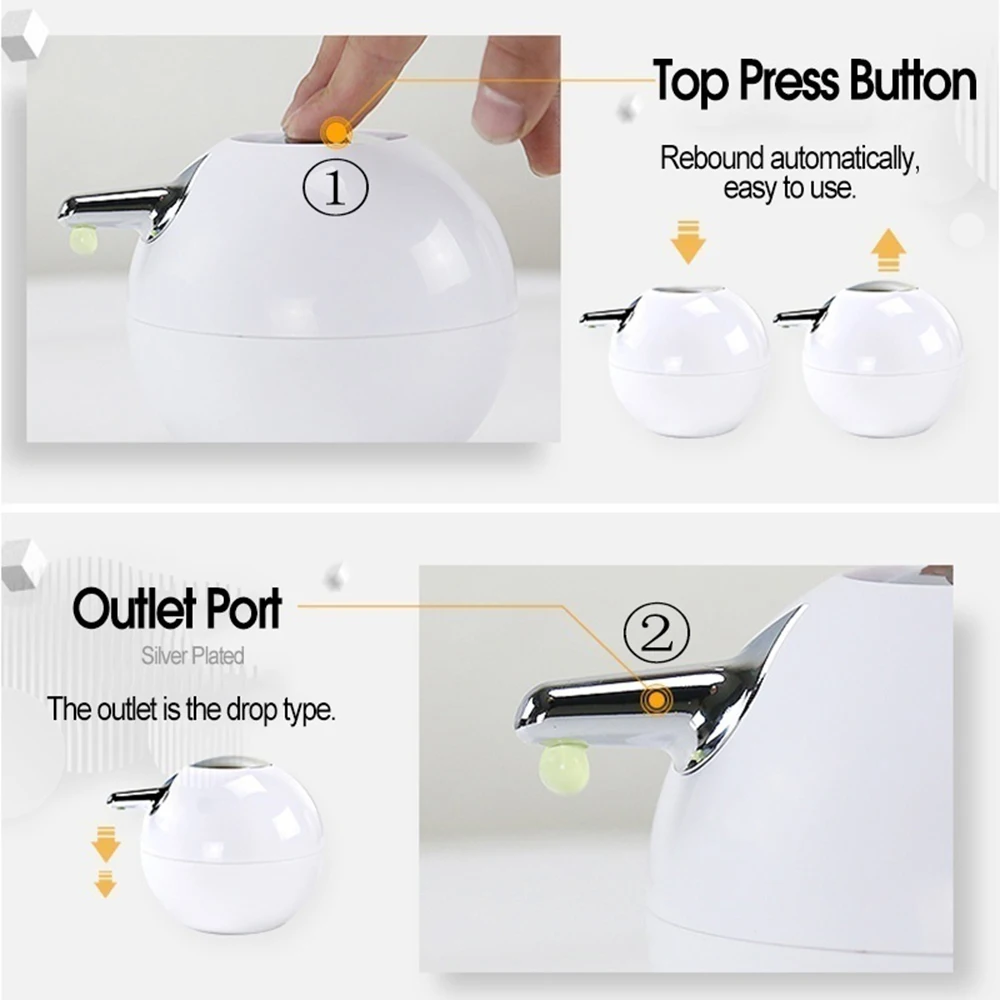 380 мл Сферический дозатор мыла насос для душа бутылка шампуня контейнер
