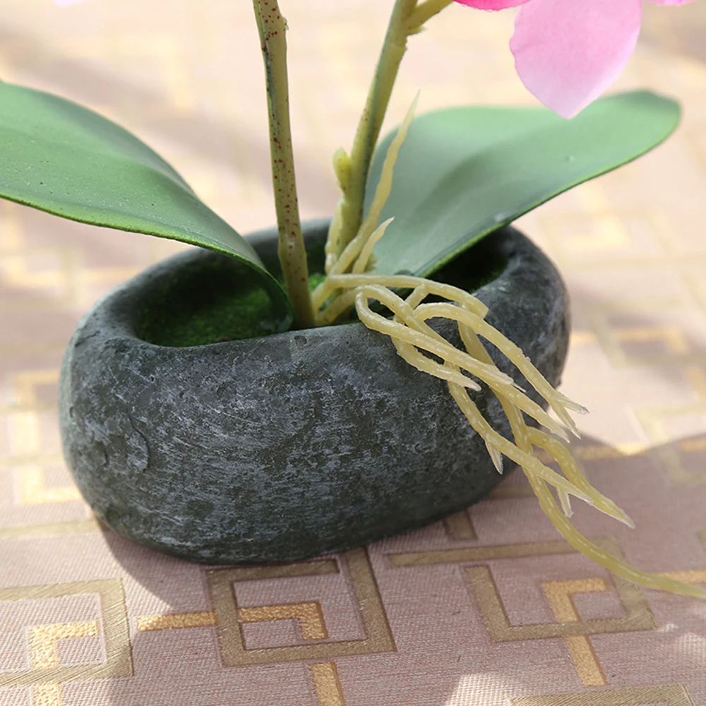 Новинка искусственная Орхидея бабочка горшечные растения шелковые цветы с