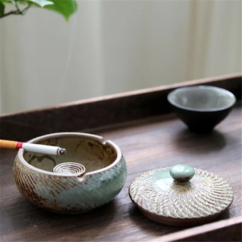 

NEWYEARNEW 1piece Retro Creative Ceramic Ashtray Car Ornament Vintage Home Furnishing Decoration Valentine Gifts