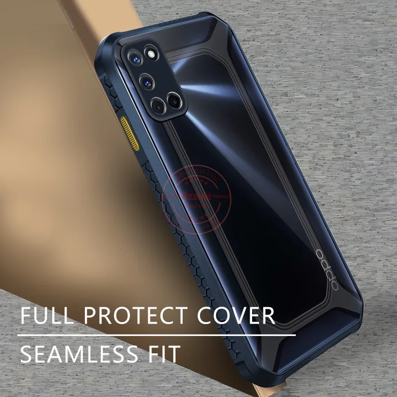 

Rzants For OPPO A92 A72 A52 Case Unicorn Hard Aryclic Clear Back Ultra Anti-Drop Shockproof Thin Cover Phone Casing